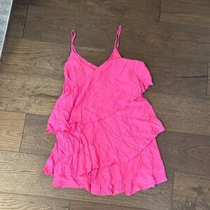 DO+BE Pink Layered Mini Dress